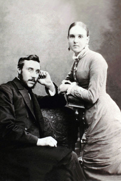 FJ Pitman (b 1859) and Elizabeth Susan Bradley<br/>ca. 1890's